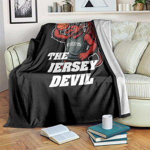 Funny Cryptid Sports Throw Blanket Jersey Devil Playing Basketball TS12 Print Your Wear