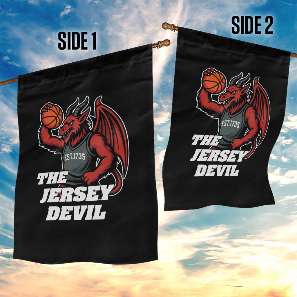 Funny Cryptid Sports Garden Flag Jersey Devil Playing Basketball TS12 Print Your Wear