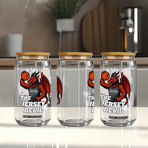 Funny Cryptid Sports Glass Can Jersey Devil Playing Basketball TS12 Print Your Wear