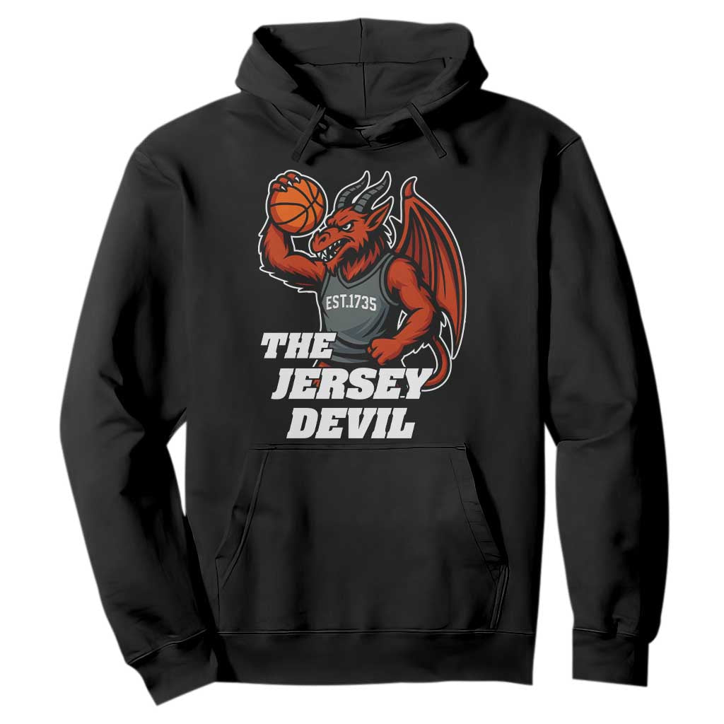 Funny Cryptid Sports Hoodie Jersey Devil Playing Basketball TS12 Black Print Your Wear