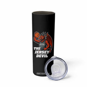 Funny Cryptid Sports Skinny Tumbler Jersey Devil Playing Basketball TS12 Print Your Wear