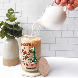 Funny Christmas Basketball Jersey Devil Glass Can Hoops For The Holidays TS12 Print Your Wear