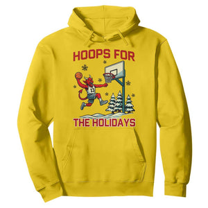 Funny Christmas Basketball Jersey Devil Hoodie Hoops For The Holidays TS12 Daisy Print Your Wear