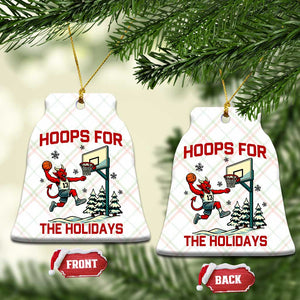 Funny Xmas Basketball Jersey Devil Ceramic Ornament Hoops For The Holidays TS12 Print Your Wear