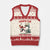 Funny Xmas Basketball Jersey Devil V-Neck Knit Sweater Vest Hoops For The Holidays TS12 Beige Red Print Your Wear