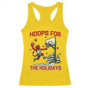 Funny Christmas Basketball Jersey Devil Racerback Tank Top Hoops For The Holidays TS12 Daisy Print Your Wear