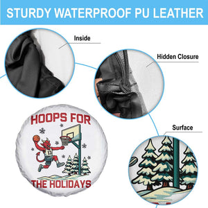 Funny Christmas Basketball Jersey Devil Spare Tire Cover Hoops For The Holidays TS12 Print Your Wear
