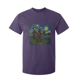 Jersey Devil Starry Night T Shirt For Kid Van Gogh Cryptid Gift TS12 Purple Print Your Wear