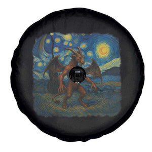 Jersey Devil Starry Night Spare Tire Cover Van Gogh Cryptid Gift TS12 Print Your Wear