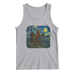 Jersey Devil Starry Night Tank Top Van Gogh Cryptid Gift TS12 Athletic Heather Print Your Wear