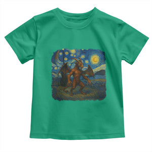 Jersey Devil Starry Night Toddler T Shirt Van Gogh Cryptid Gift TS12 Irish Green Print Your Wear