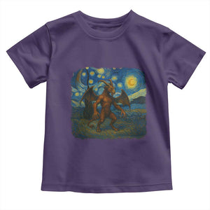 Jersey Devil Starry Night Toddler T Shirt Van Gogh Cryptid Gift TS12 Purple Print Your Wear