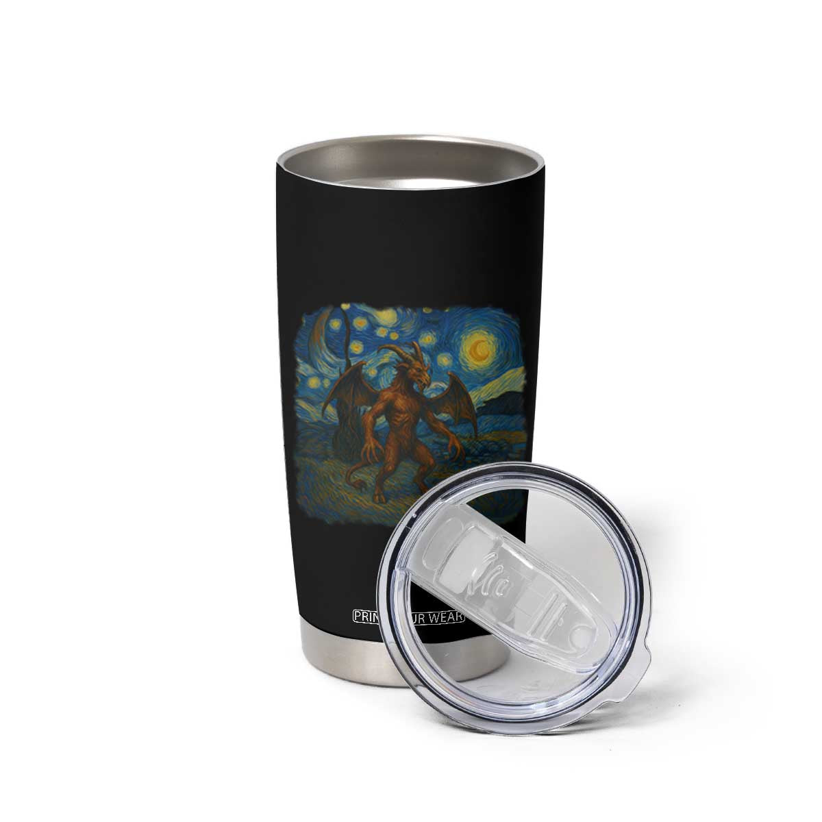 Jersey Devil Starry Night Tumbler Cup Van Gogh Cryptid Gift TS12 Print Your Wear