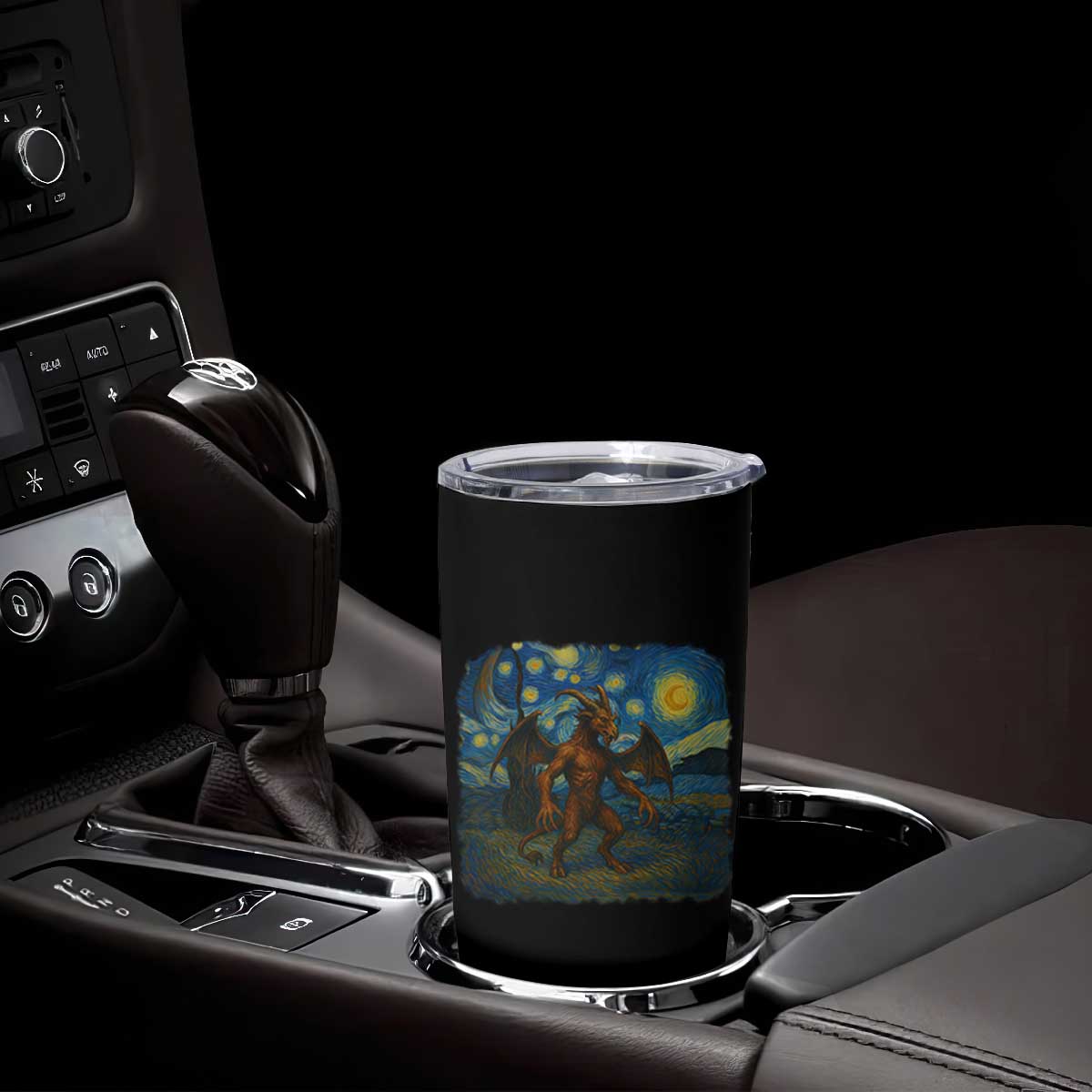Jersey Devil Starry Night Tumbler Cup Van Gogh Cryptid Gift TS12 Print Your Wear