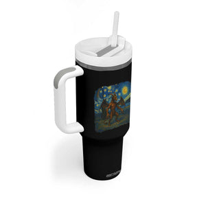 Jersey Devil Starry Night Tumbler With Handle Van Gogh Cryptid Gift TS12 Print Your Wear