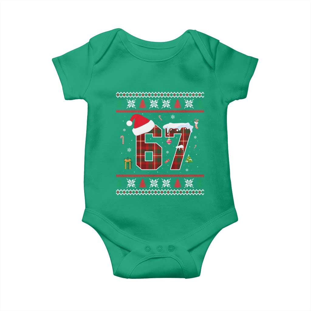Funny Six Seven Meme Christmas Ugly Sweater Baby Onesie Trendy Tiktok Gift TS12 Irish Green Print Your Wear