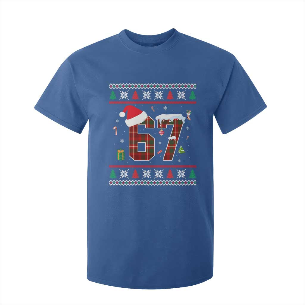 Funny Six Seven Meme Christmas Ugly Sweater T Shirt For Kid Trendy Tiktok Gift TS12 Royal Blue Print Your Wear