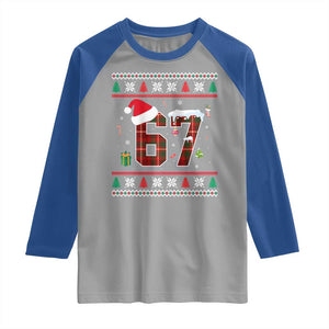 Funny Six Seven Meme Christmas Ugly Sweater Raglan Shirt Trendy Tiktok Gift TS12 Sport Gray Royal Print Your Wear