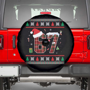 Funny Six Seven Meme Christmas Ugly Sweater Spare Tire Cover Trendy Tiktok Gift TS12 Black Print Your Wear