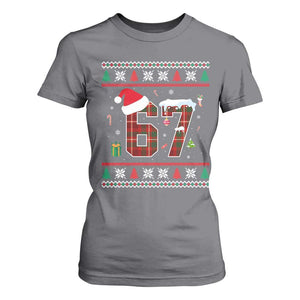 Funny Six Seven Meme Christmas Ugly Sweater T Shirt For Women Trendy Tiktok Gift TS12 Charcoal Print Your Wear