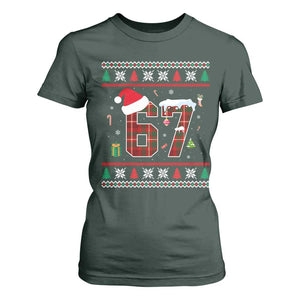 Funny Six Seven Meme Christmas Ugly Sweater T Shirt For Women Trendy Tiktok Gift TS12 Dark Forest Green Print Your Wear
