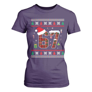 Funny Six Seven Meme Christmas Ugly Sweater T Shirt For Women Trendy Tiktok Gift TS12 Purple Print Your Wear