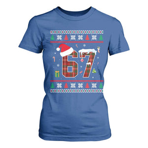Funny Six Seven Meme Christmas Ugly Sweater T Shirt For Women Trendy Tiktok Gift TS12 Royal Blue Print Your Wear