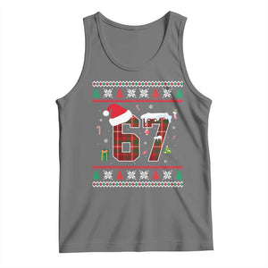Funny Six Seven Meme Christmas Ugly Sweater Tank Top Trendy Tiktok Gift TS12 Black Heather Print Your Wear