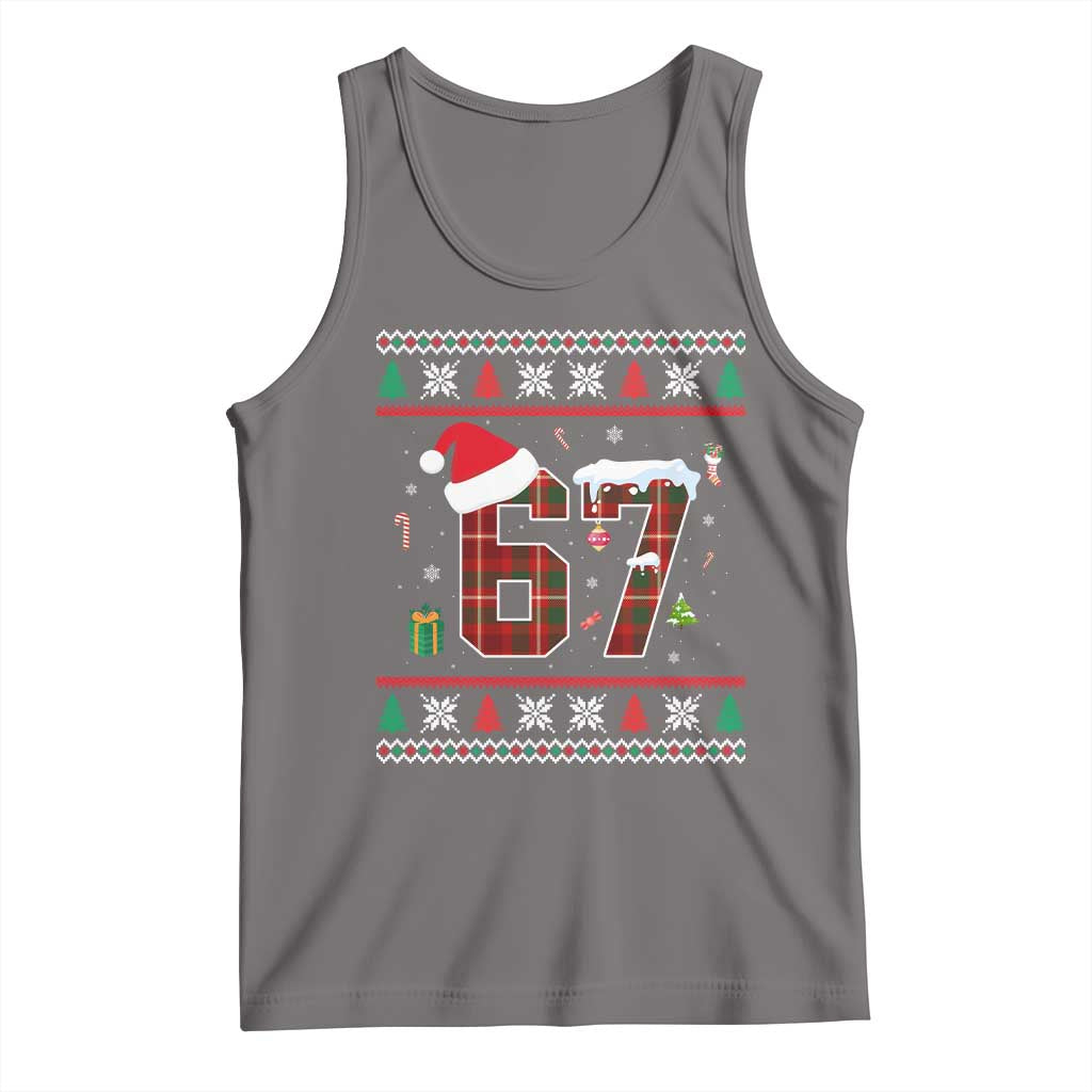 Funny Six Seven Meme Christmas Ugly Sweater Tank Top Trendy Tiktok Gift TS12 Deep Heather Print Your Wear