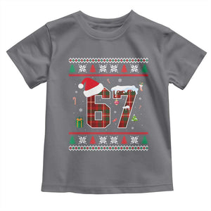 Funny Six Seven Meme Christmas Ugly Sweater Toddler T Shirt Trendy Tiktok Gift TS12 Charcoal Print Your Wear