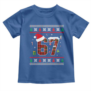 Funny Six Seven Meme Christmas Ugly Sweater Toddler T Shirt Trendy Tiktok Gift TS12 Royal Blue Print Your Wear