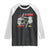 Six And Seven Meme Skeleton Raglan Shirt Funny Trendy Christmas Party Gift TS12 Black White Print Your Wear