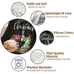 All I Want For Christmas Is 67 Throw Blanket Trending Meme Holiday Gift - Print Your Wear
