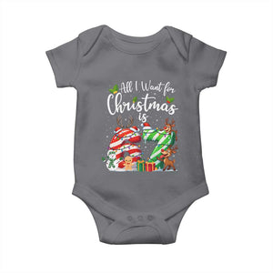 All I Want For Christmas Is 67 Baby Onesie Trending Meme Holiday Gift TS12 Charcoal Print Your Wear