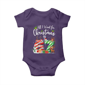 All I Want For Christmas Is 67 Baby Onesie Trending Meme Holiday Gift TS12 Purple Print Your Wear