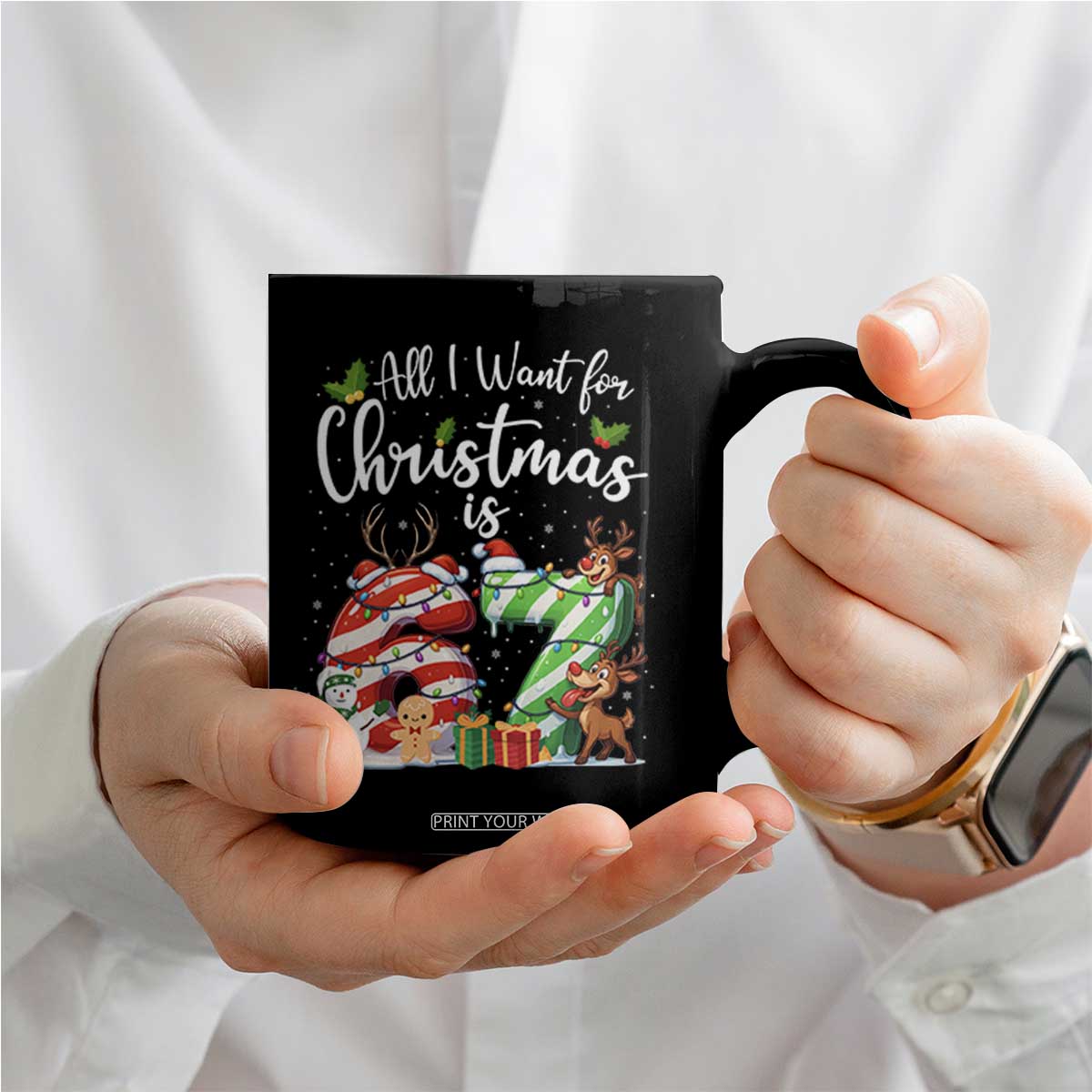 All I Want For Christmas Is 67 Coffee Mug Trending Meme Holiday Gift - Print Your Wear