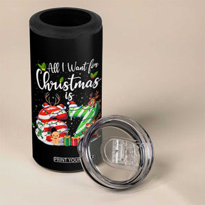 All I Want For Christmas Is 67 4 in 1 Can Cooler Tumbler Trending Meme Holiday Gift - Print Your Wear