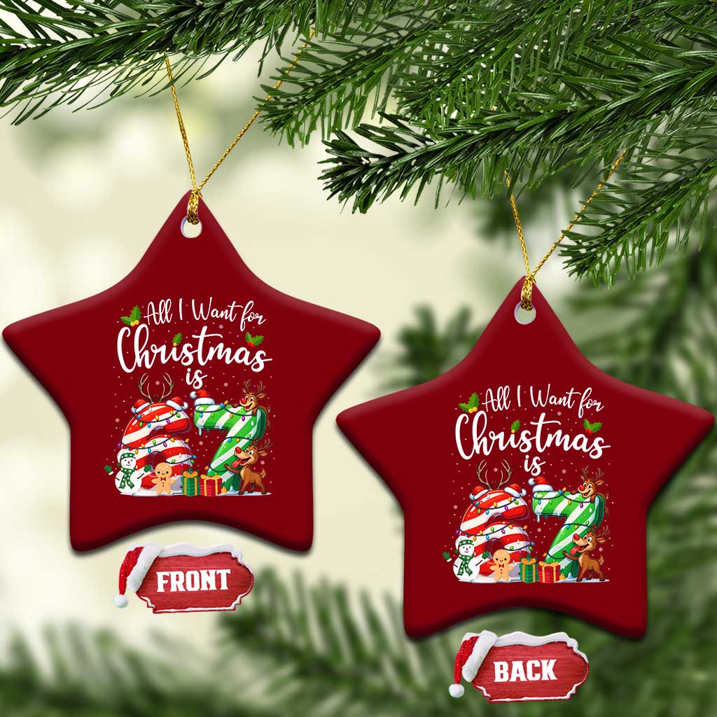 All I Want For Xmas Is 67 Ceramic Ornament Trending Meme Holiday Gift TS12 Print Your Wear