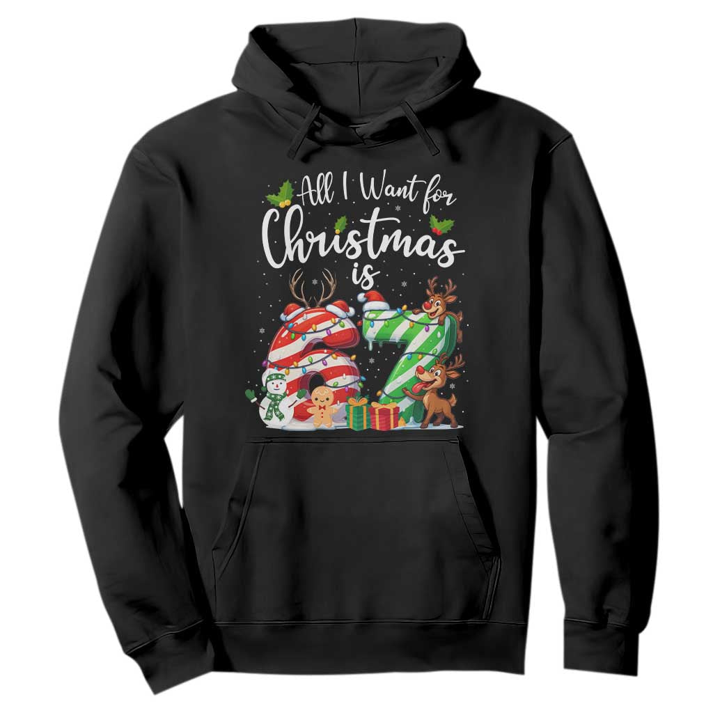All I Want For Christmas Is 67 Hoodie Trending Meme Holiday Gift TS12 Black Print Your Wear