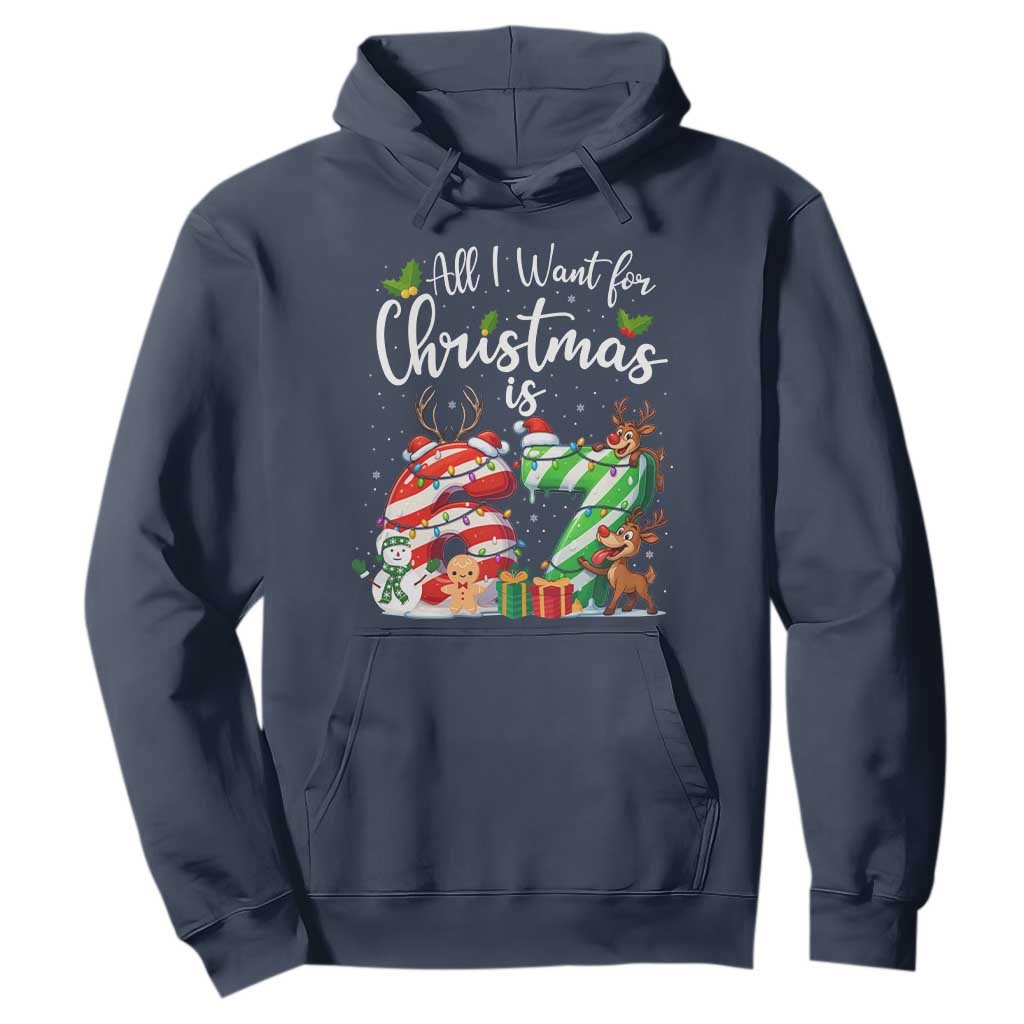 All I Want For Christmas Is 67 Hoodie Trending Meme Holiday Gift TS12 Navy Print Your Wear