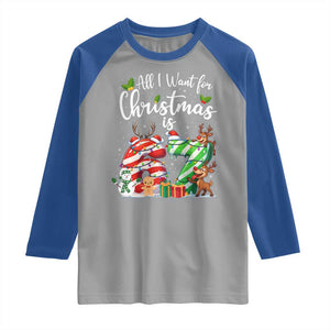 All I Want For Christmas Is 67 Raglan Shirt Trending Meme Holiday Gift TS12 Sport Gray Royal Print Your Wear