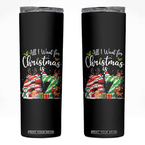 All I Want For Christmas Is 67 Skinny Tumbler Trending Meme Holiday Gift - Print Your Wear