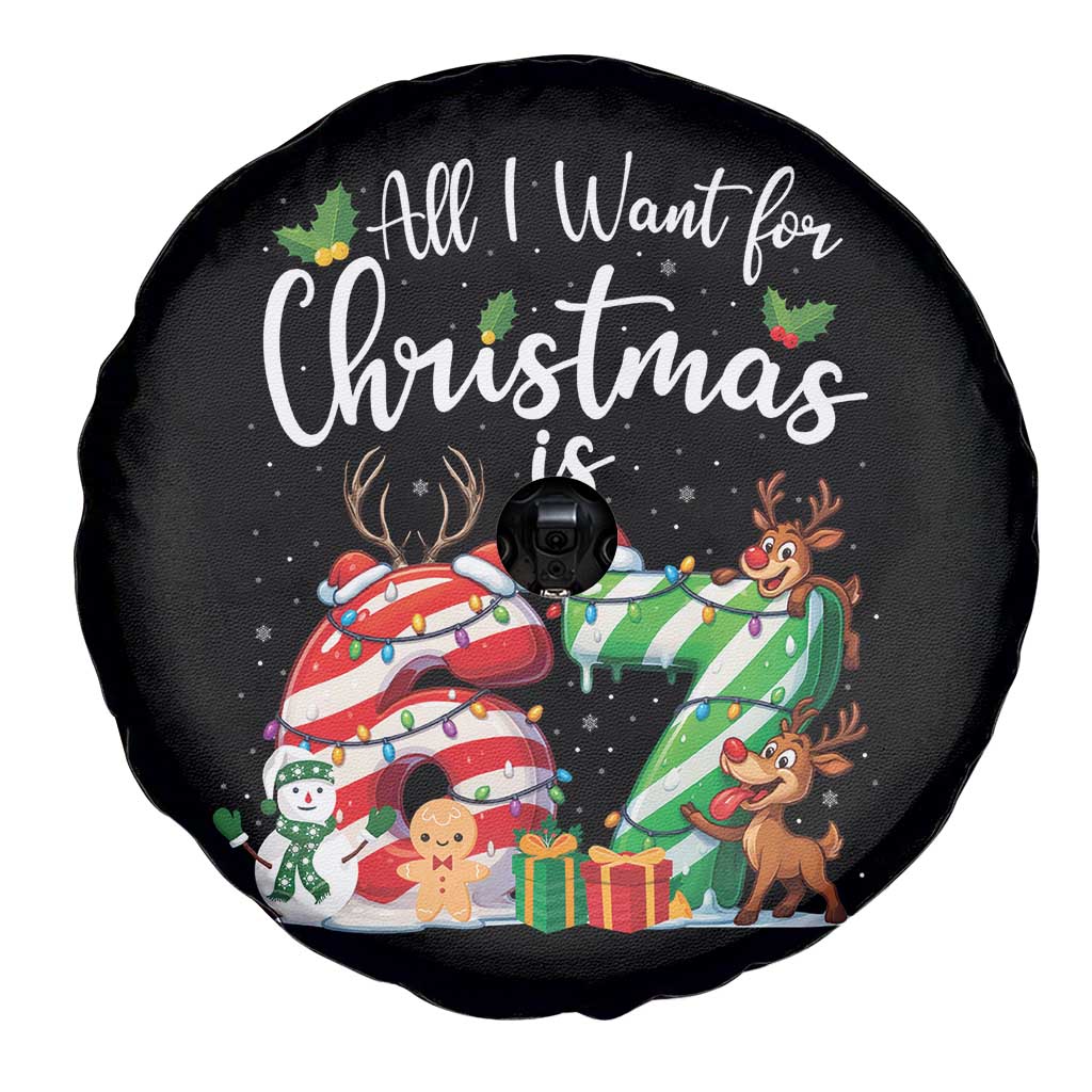 All I Want For Christmas Is 67 Spare Tire Cover Trending Meme Holiday Gift TS12 Print Your Wear