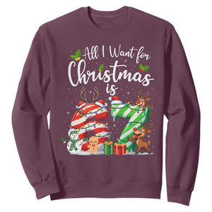 All I Want For Christmas Is 67 Sweatshirt Trending Meme Holiday Gift - Print Your Wear