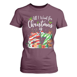 All I Want For Christmas Is 67 T Shirt For Women Trending Meme Holiday Gift TS12 Maroon Print Your Wear