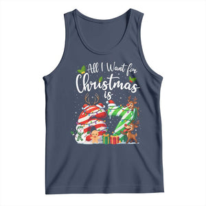 All I Want For Christmas Is 67 Tank Top Trending Meme Holiday Gift TS12 Navy Print Your Wear
