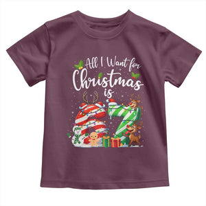 All I Want For Christmas Is 67 Toddler T Shirt Trending Meme Holiday Gift TS12 Maroon Print Your Wear