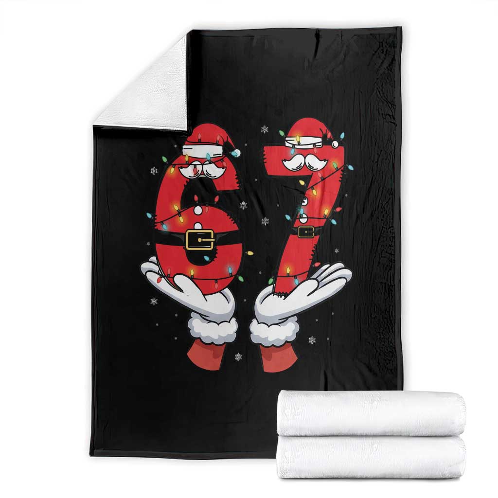Funny 67 Meme Throw Blanket Funny Christmas Party Holiday Gift - Print Your Wear