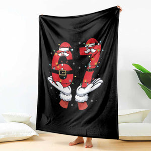 Funny 67 Meme Throw Blanket Funny Christmas Party Holiday Gift - Print Your Wear
