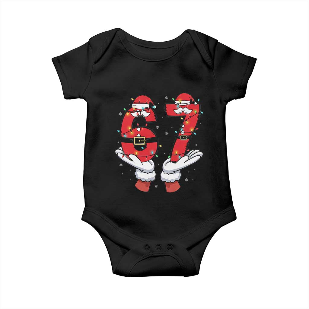 Funny 67 Meme Baby Onesie Funny Christmas Party Holiday Gift TS12 Black Print Your Wear